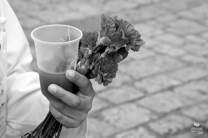 vaso y flor en dia de samaritana