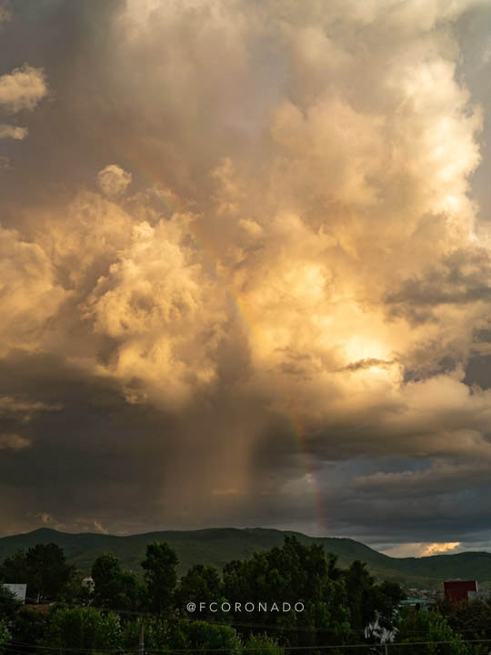 lluvia y arcoiris en oaxaca