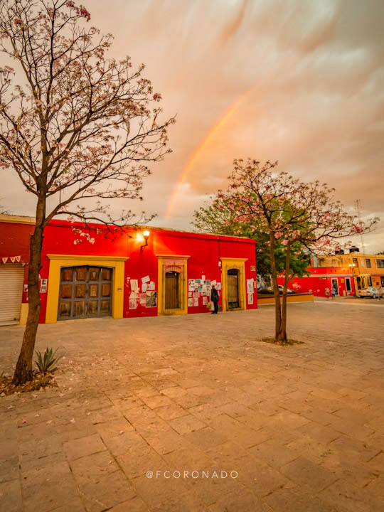 arcoiris en la ciudad de oaxaca