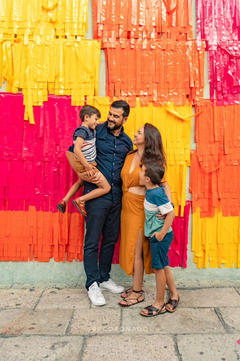 familia de vacaciones en oaxaca