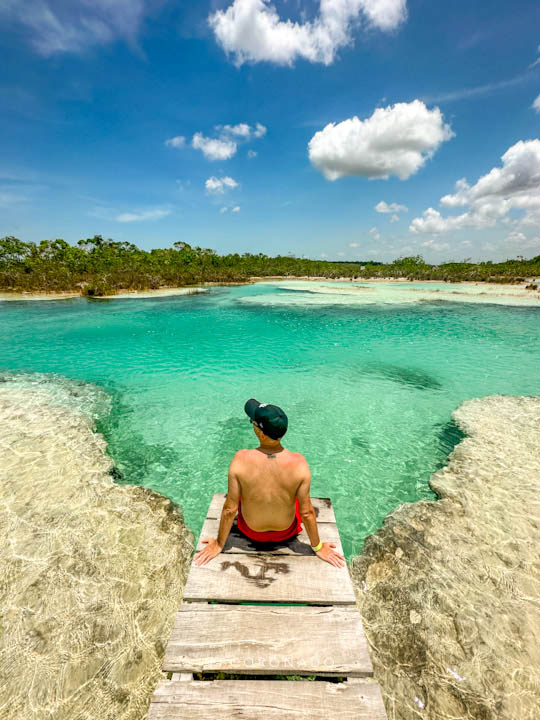 paisaje despejado en bacalar