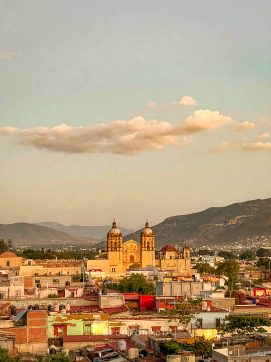 atardecer en oaxaca