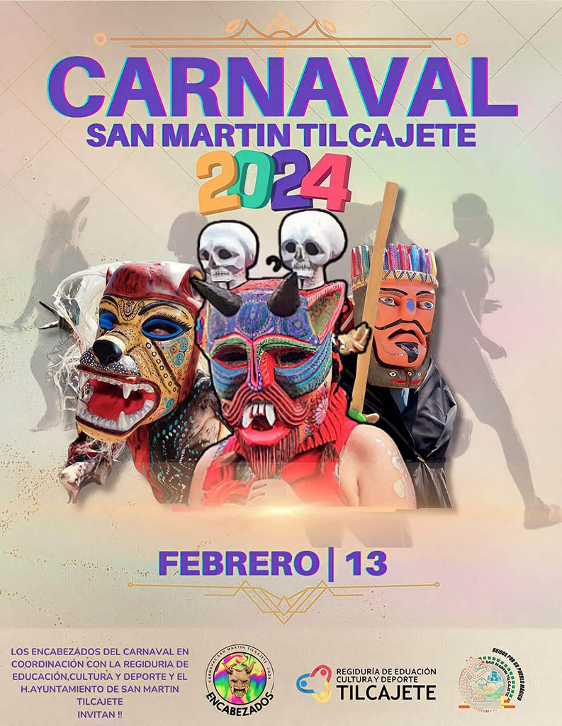 cartel del carnaval de san martin tilcajete