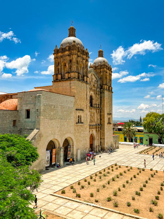 vista del templo de santo domingo desde el museo de las culturas de Oaxaca