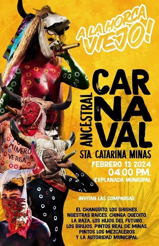 cartel delc arnaval de santa catarina minas