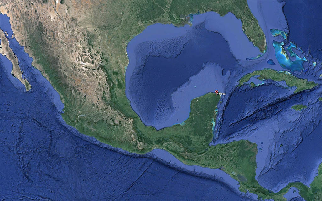 mapa de la ubicacion de holbox en mexico