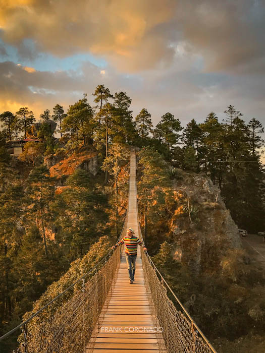 puente colgante en Oaxaca