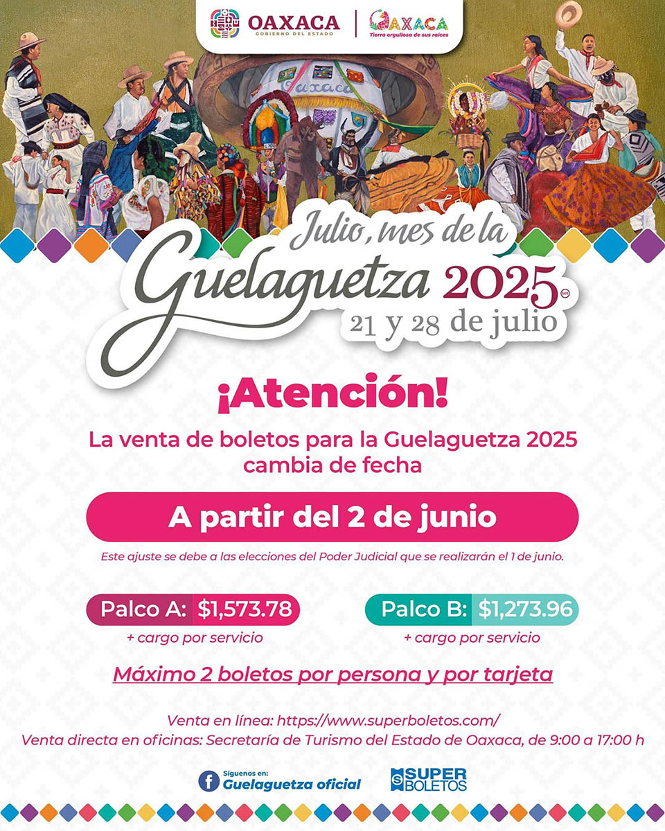 Venta Boletos Guelaguetza Venta de boletos de Guelaguetza