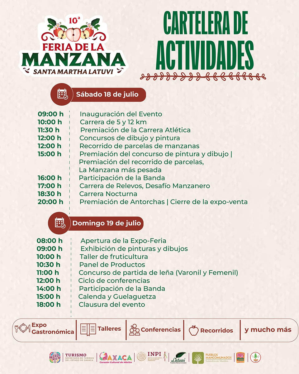 programa de la feria de la manzana