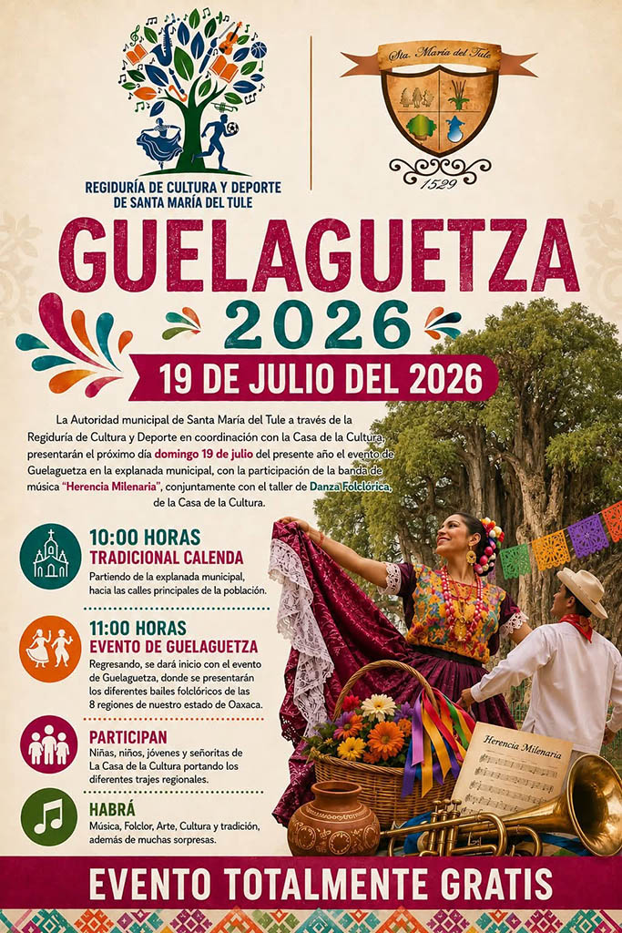 Programa Guelaguetza del Tule 2026