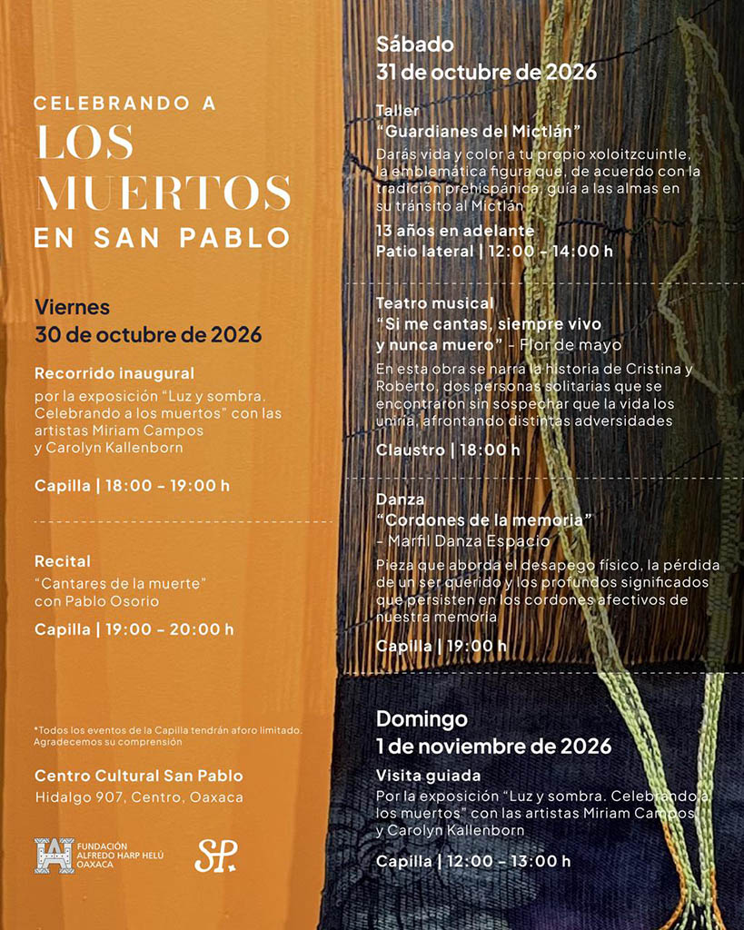 Actividades en el Centro Cultural San Pablo en Muertos
