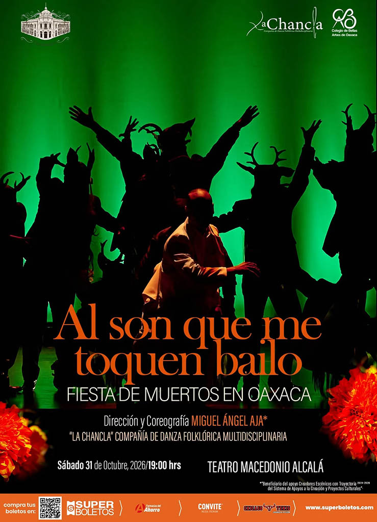 espectaculo en el teatro macedonio alcala por dia de Muertos